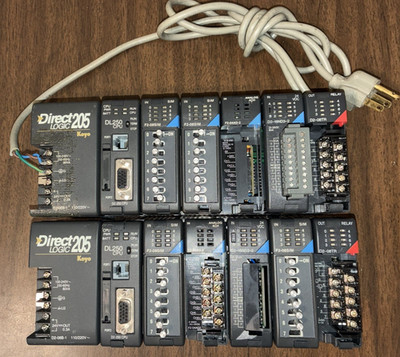 Automation Direct Logic 205 Koyo D2-06B-1 PLC Base Module DL250 F2-08SIM + Lot 2