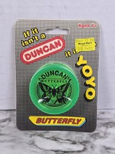 Vtg 1997 Duncan Butterfly YoYo - Green Brand New/Sealed