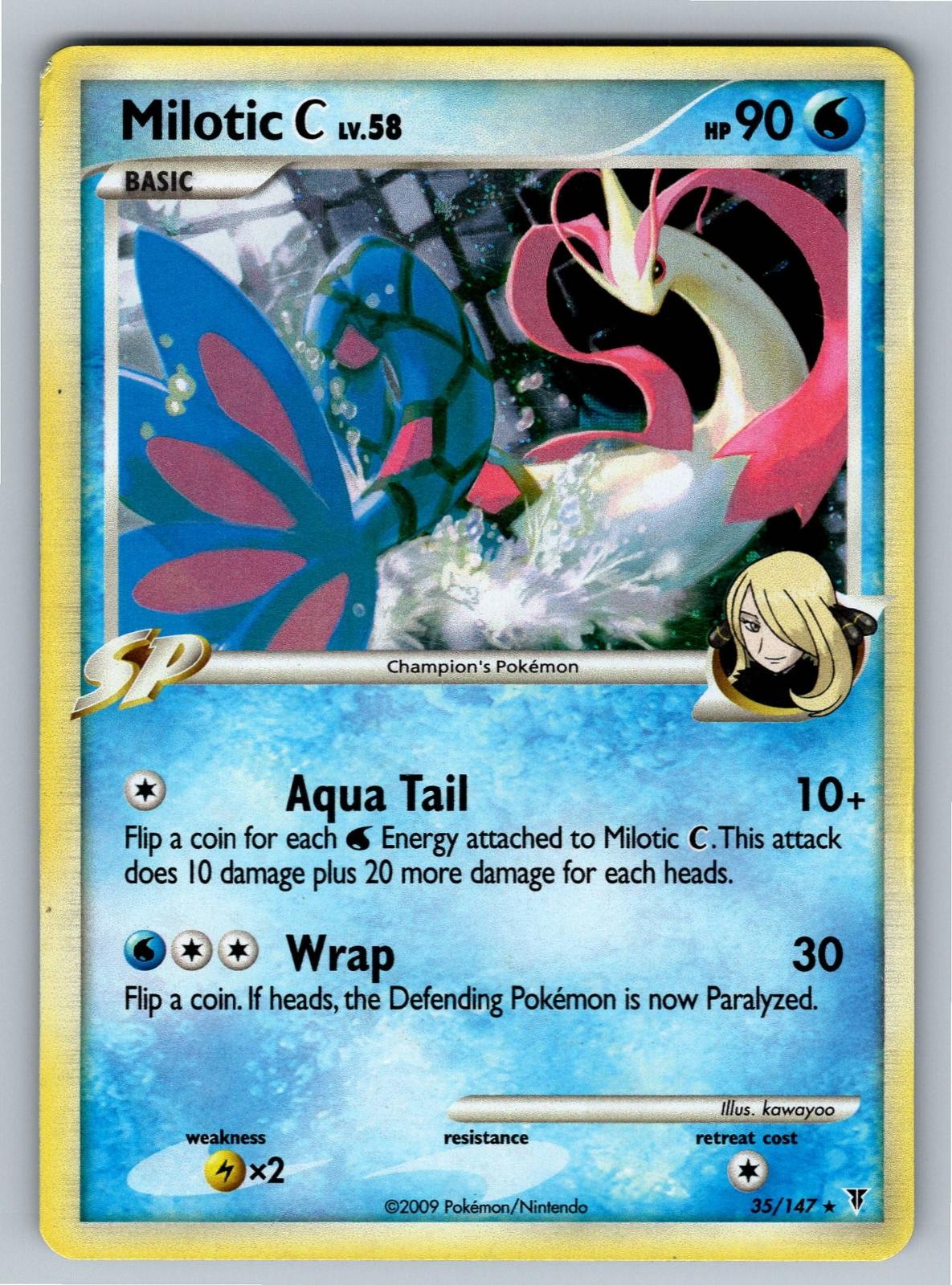 Milotic C (DPPt Supreme Victors) 35/147 Holo Deck Exclusives Pokemon Holo MP