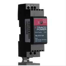 Traco Power TBL 015-124 DIN Rail PSU ? 24V 0.63A 15W Class II ? New Surplus