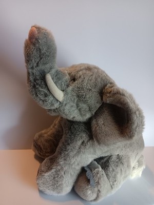 Vintage Jumbo Gray Elephant Plush 22    Floppy Friends for Mervyn s   Super Soft