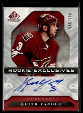 2007-08 Sp Game Used Rookie Exclusives Auto Keith Yandle Auto /100 Phoenix