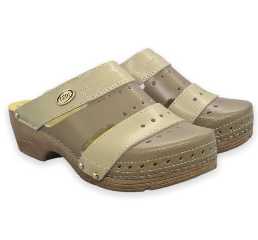 Zapatos De Dama LEDI Anatomicos Gris Oscuro G37 Modelo 318 Clogs N25G55B