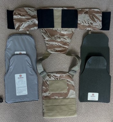 Velocity Systems ULV Steel Gen 1 Armor Tiger Stripe Large Crye NSW SOF CIA GRS