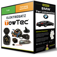 Elektrosatz 7-Pol Spezifisch für BMW 7Er Limousine 11.2001-10.2008 NEU Towtec