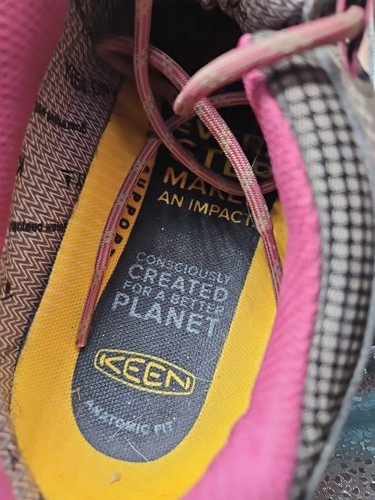 Keen Shoes Womens 9.5 Targhee lll Low Top Waterproof Hiking Leather Pink Lace - Picture 12 of 12