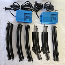 Lot Of 30 Life Like Ho Scale Train Tracks Plus Two Life Like Power Transformers
