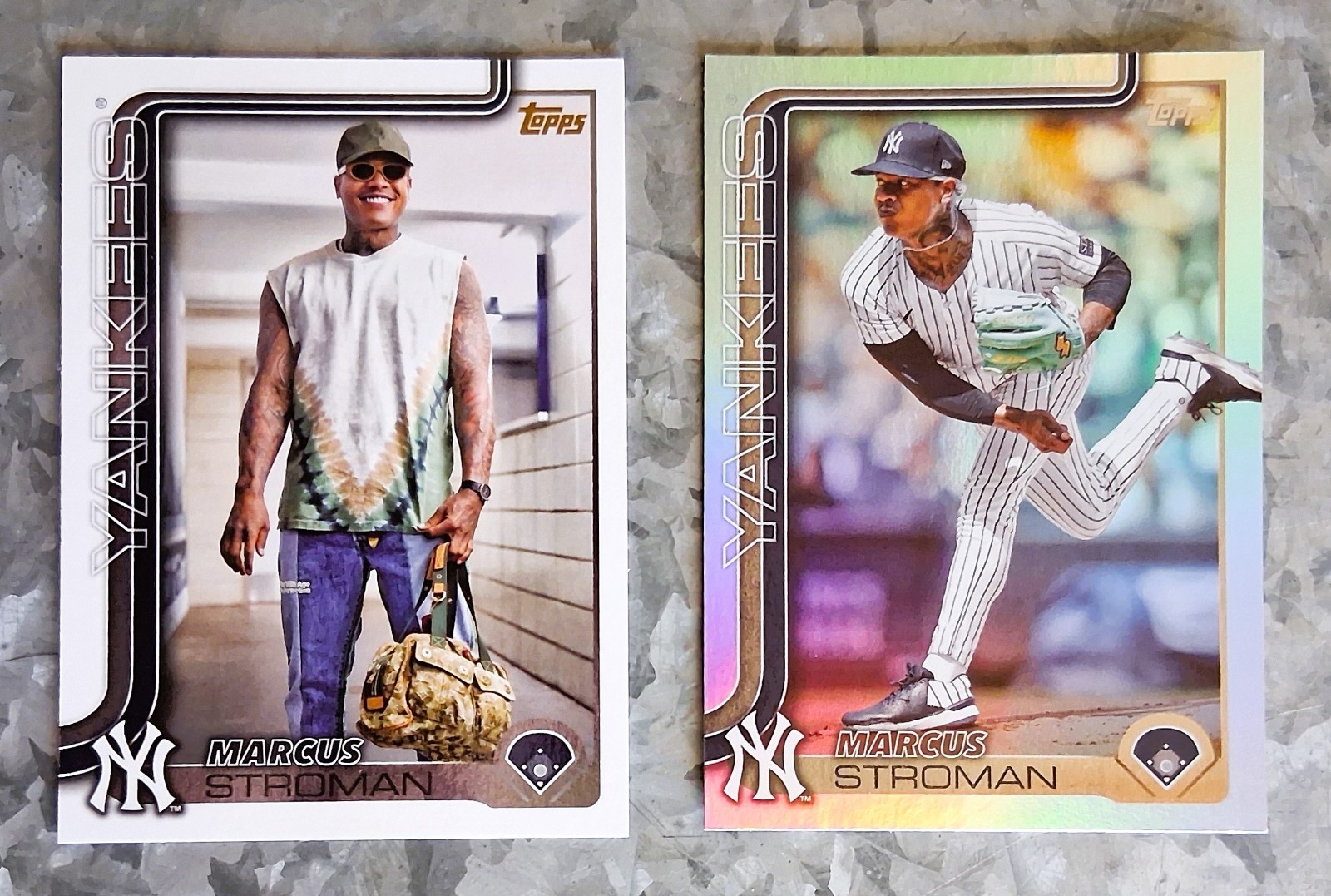 #268 Marcus Stroman 2025 Topps Baseball GOLDEN MIRROR Image Variation