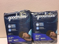 Goodnites Boys' Nighttime Underwear, Size XXL 120-165 35 Count Read Desciption