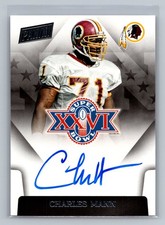Charles Mann 2015 Panini Prizm #SBXXVI-CM Super Bowl Signatures Redskins Auto