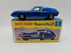 Lesney Matchbox Lotus Europa No 5 G Superfast Box Blue Narrow Wheel Near Mint