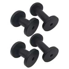 4 Pcs Yarn Holder Knitting Wood Thread Bobbins Empty Sewing Spools