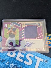 NATHAN PETERMAN 2017 Unparalleled Rookie Patch AUTO / AUTOGRAPH JERSEY #2 /25