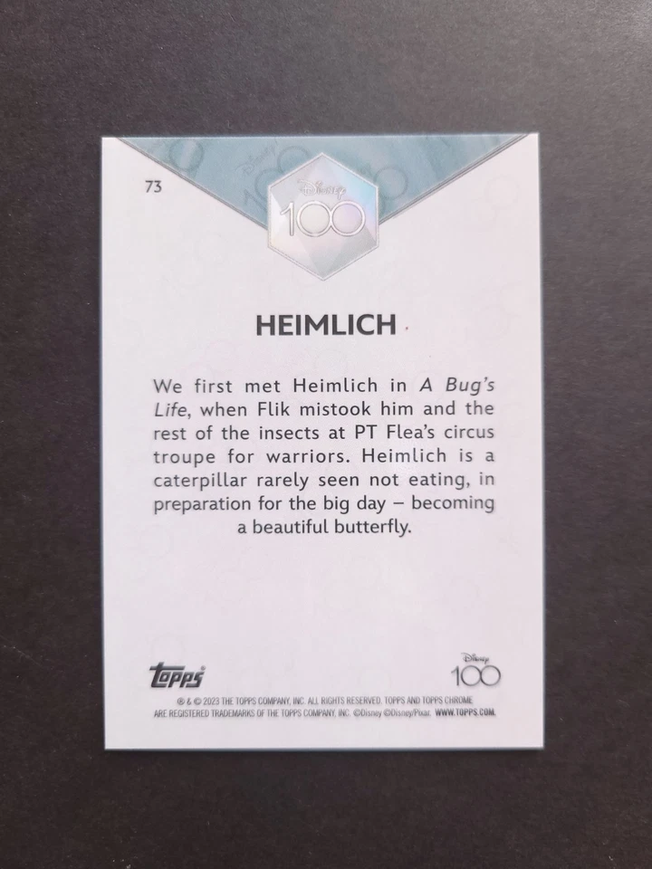 2023 Topps Chrome Disney Heimlich #73 Black Red Mickey Mouse Refractor /28 - Image 4 of 4