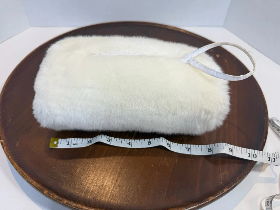 Calentador de manos Baby Gap niños niñas piel sintética con bolsillo recién nacido blanco Foto 3 de 4