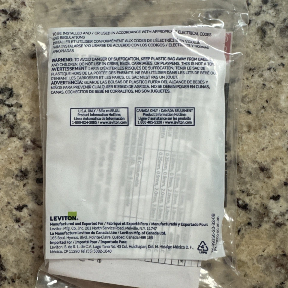 Leviton 49991-SLC SAN 133  Fastcam  Single mode Fiber Connector 10.5 - Image 3 of 4
