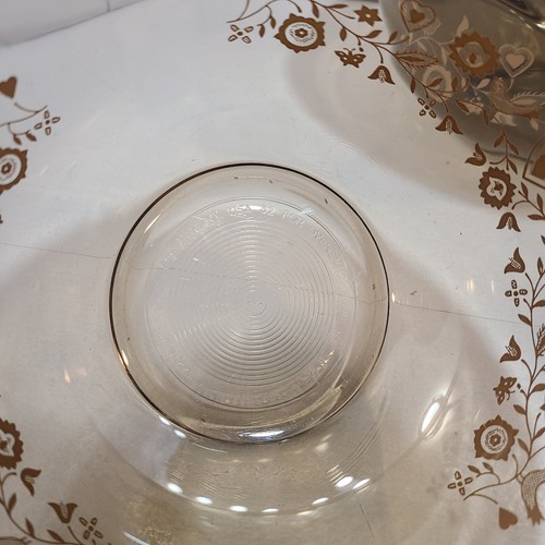 Pyrex 3er Set verschachtelte Rührschüssel festliche Ernte 1L/1,5L/2,5L klar braun - Bild 7 von 12