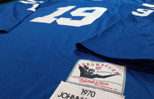 JOHNNY UNITAS **XL* 1960's STYLE LONG SLEEVE THROWBACK, SEWN, NEW!