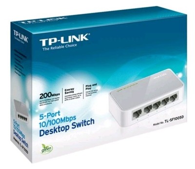 TP LINK 5-PORT 10/100Mbps Desktop Switch TL-SF1005D Neu 
