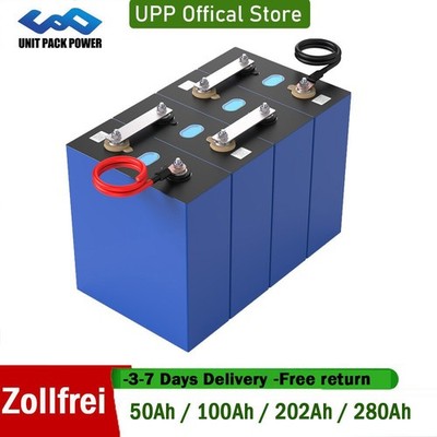 3.2V 12V 280Ah LiFePO4 Akku Zelle support Series Parallel für RV Outdoor Camping