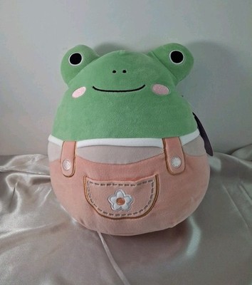 New 2025 Squishmallows Easter Plush 10'' Stuffed Toy Frog in Overalls ~ Baratelli