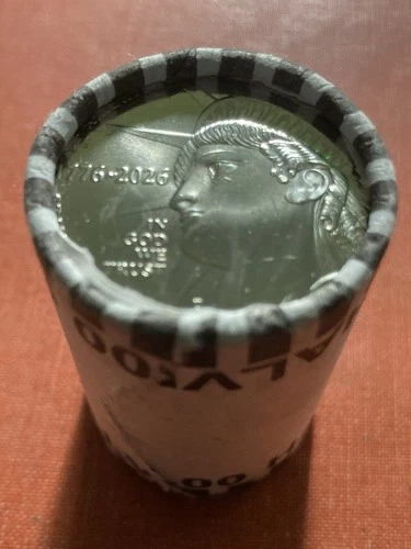 2026-D GEM BU Roll of Semiquincentennial  Half Dollars- No Reserve & No Shipping
