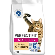 7kg Perfect Fit Advanced Nutrition Adult Complete Dry Cat Food Chicken Biscuits 4.17 per kilo