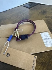 New Rothy's The Bracelet Fairy Rothys Navy Gold Magenta Adjustable Gold Hardware