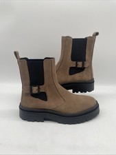 Barbour International Milla Brown Suede Buckled Strap Boots UK 7 EU 40 BNWOB