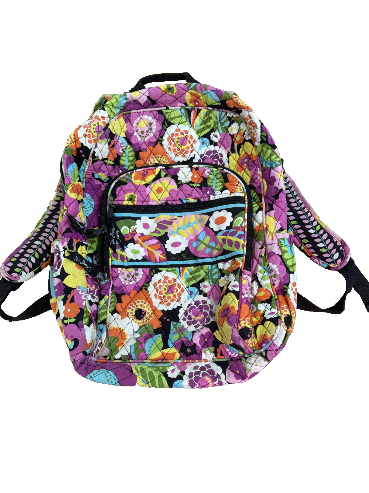 Vera Bradley Va Va Bloom Backpack Colorful Floral Campus Zip