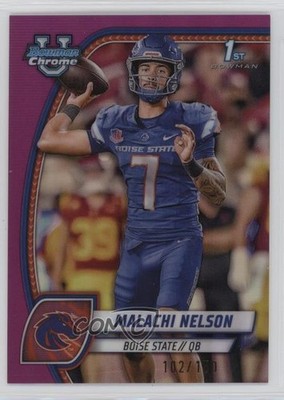 2024 Bowman U Chrome Fuchsia Refractor 102/150 Malachi Nelson #196 9et