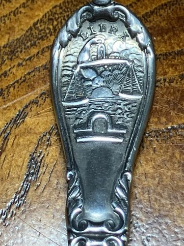 Gorham Zodiac September Sterling Silver Demitasse spoon 1894 No Mono!