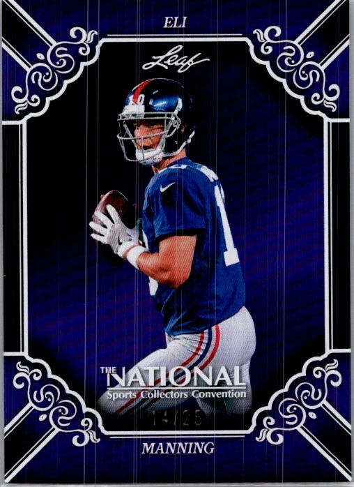 Eli Manning 2026 Leaf National NSCC Exclusive Purple /25