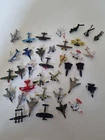33 X Micro Machines  Airplanes 3 X  Helicopters . Military War fighter Jets