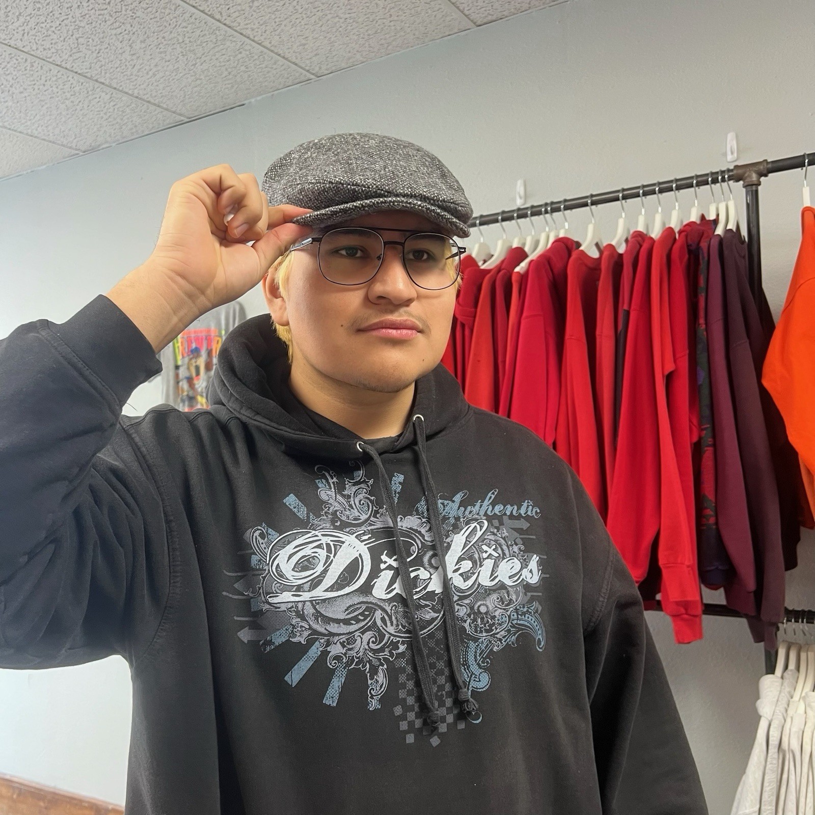 1960s Vtg Hanna Hats Wool Donegal Tweed Newsboy Cap Handcrafted in Ireland Large