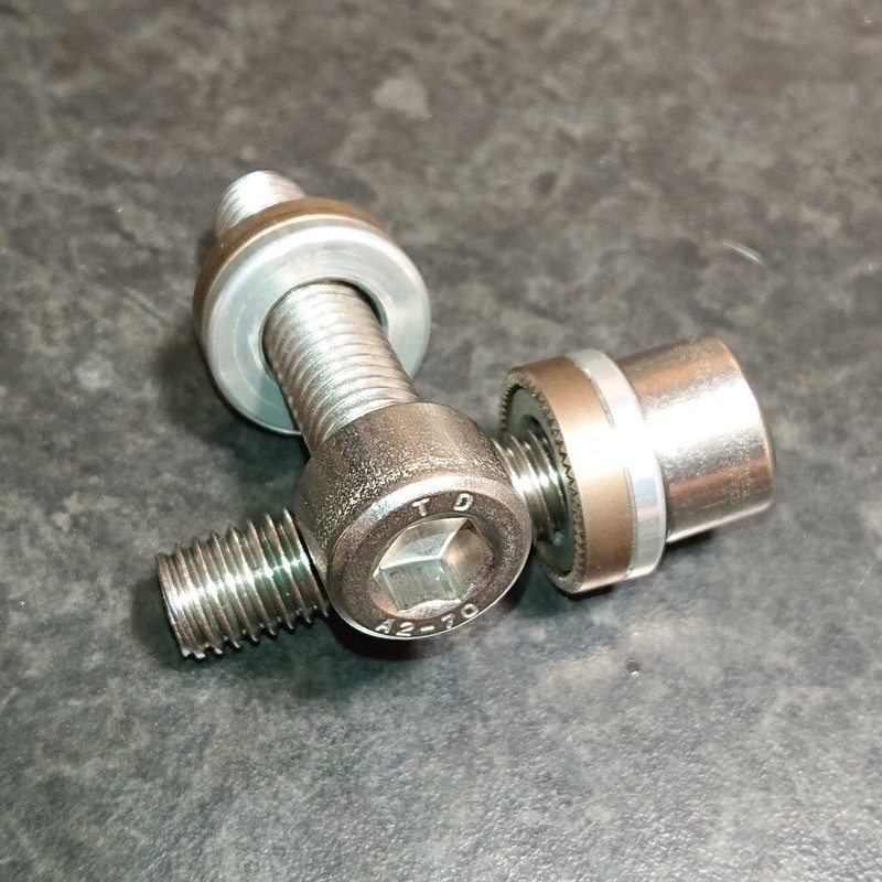 Hope M10 bolts & serrated washers for Trials Single Speed 6/8mm allen key