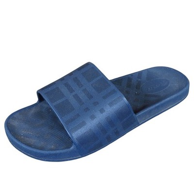 Sandak by Bata Men's Slide Sandals Size 9 Navy Rubber Pool Beach Shower Slides