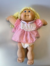 Vintage Cabbage Patch Kids Blonde Haired Girl Doll  1985 CPK