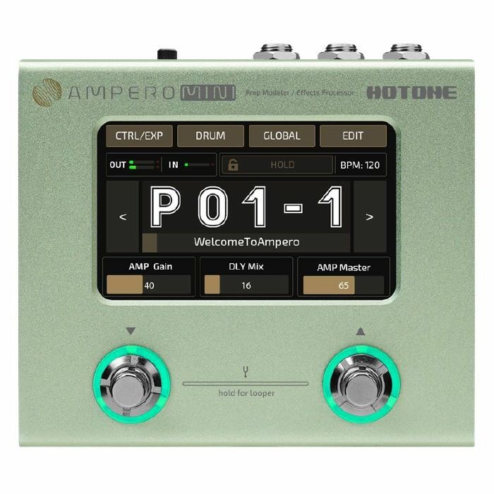 Hotone Ampero Mini Amp Modeller/Effects Processor (matcha edition)