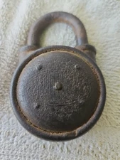 Vintage Iron Lock With Key