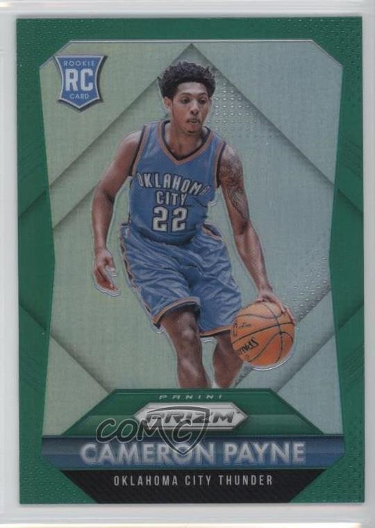2015-16 Panini Prizm Rookies Green Prizm Cameron Payne #312 0b9