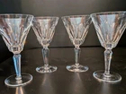 4 VTG  Waterford Crystal Sheila 7" Water Goblets - Gothic mark, disc.