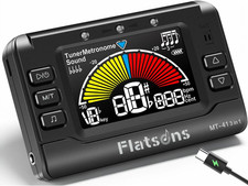 Digital Metronome Tuner Tone Generator 3-in-1 Rechargeable for Guitar Bass
