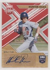 2019 Elite Extra Edition 18U National Team Signatures Red Hunter Haas Auto n1u
