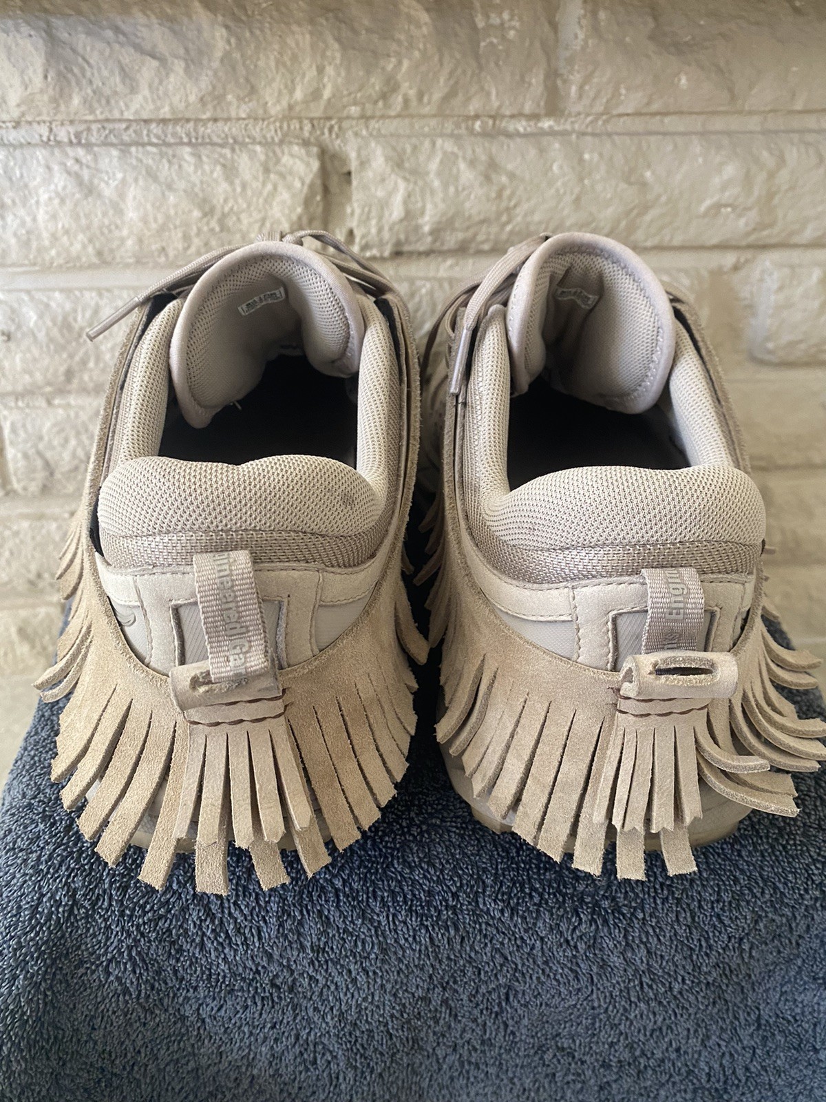 Rare Hoka x Vibram Sneakers - Exclusive Sample, Suede & Fringe Design, Men’s 10 image 7