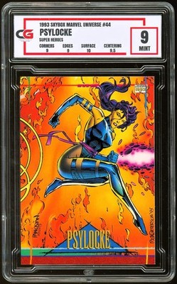 1993 Skybox Marvel Universe #44 ~ Psylocke ~ CG 9 MINT