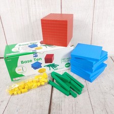 INCOMPLETE - Educational Math Base Ten Set 82 pcs Early Math for Kids EDX 10510