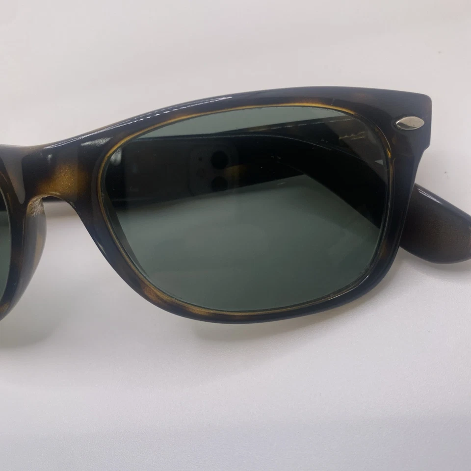 Gafas de sol Ray-Ban nuevas Wayfarer SOLO MARCOS RB2132 Hombres 52-18 Marrón Tortuga 054 Foto 3 de 4