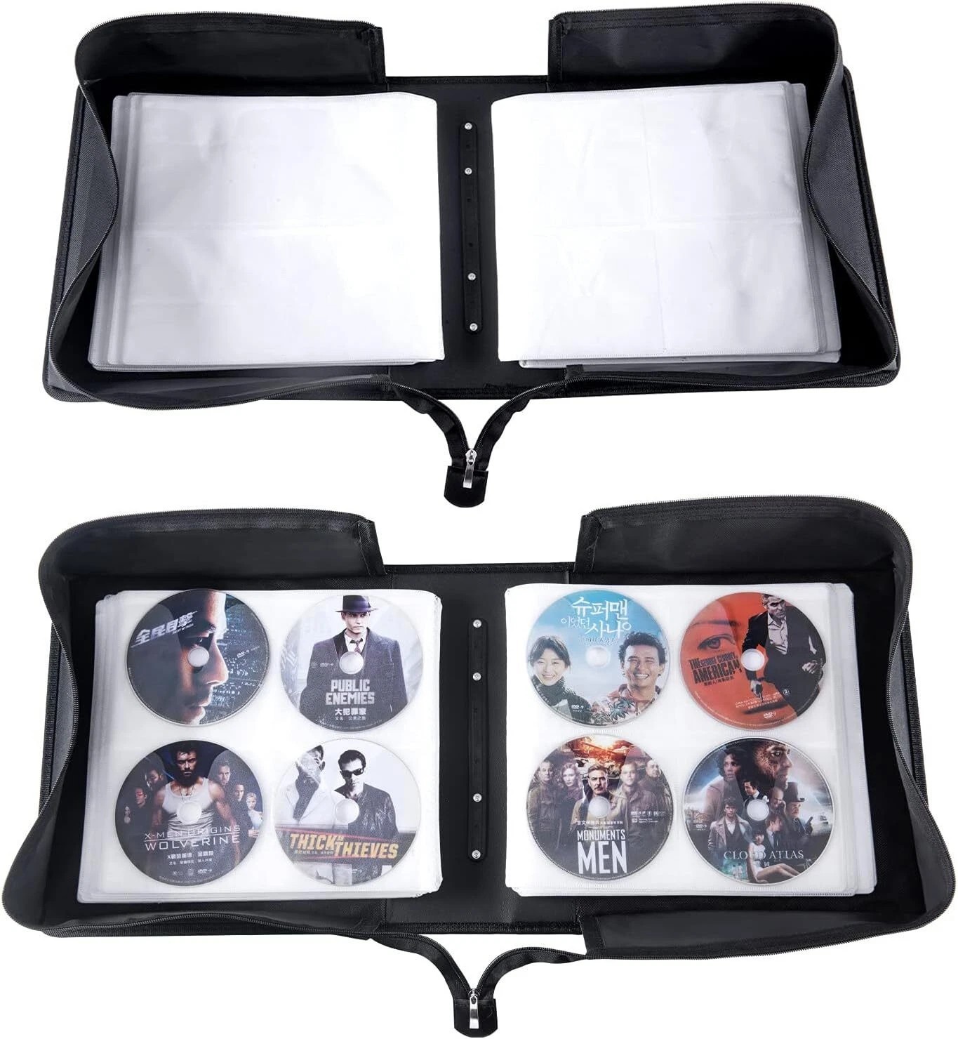 400 Discs Portable CD DVD Organizer Storage Koskin Wallet Holder Bag Case Album