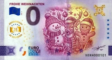 Null Euro Schein - 0 Euro Schein - Frohe Weihnachten 2025-5 Anniversary